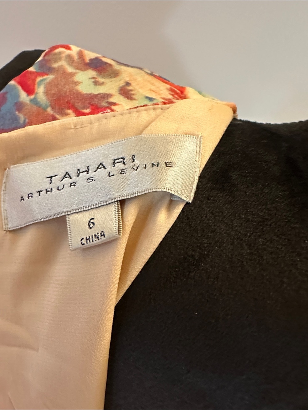 50% off Tahari Floral Tiered Wrap Maxi Dress in Pastel Blue, Coral, Cream - Picture 3 of 8